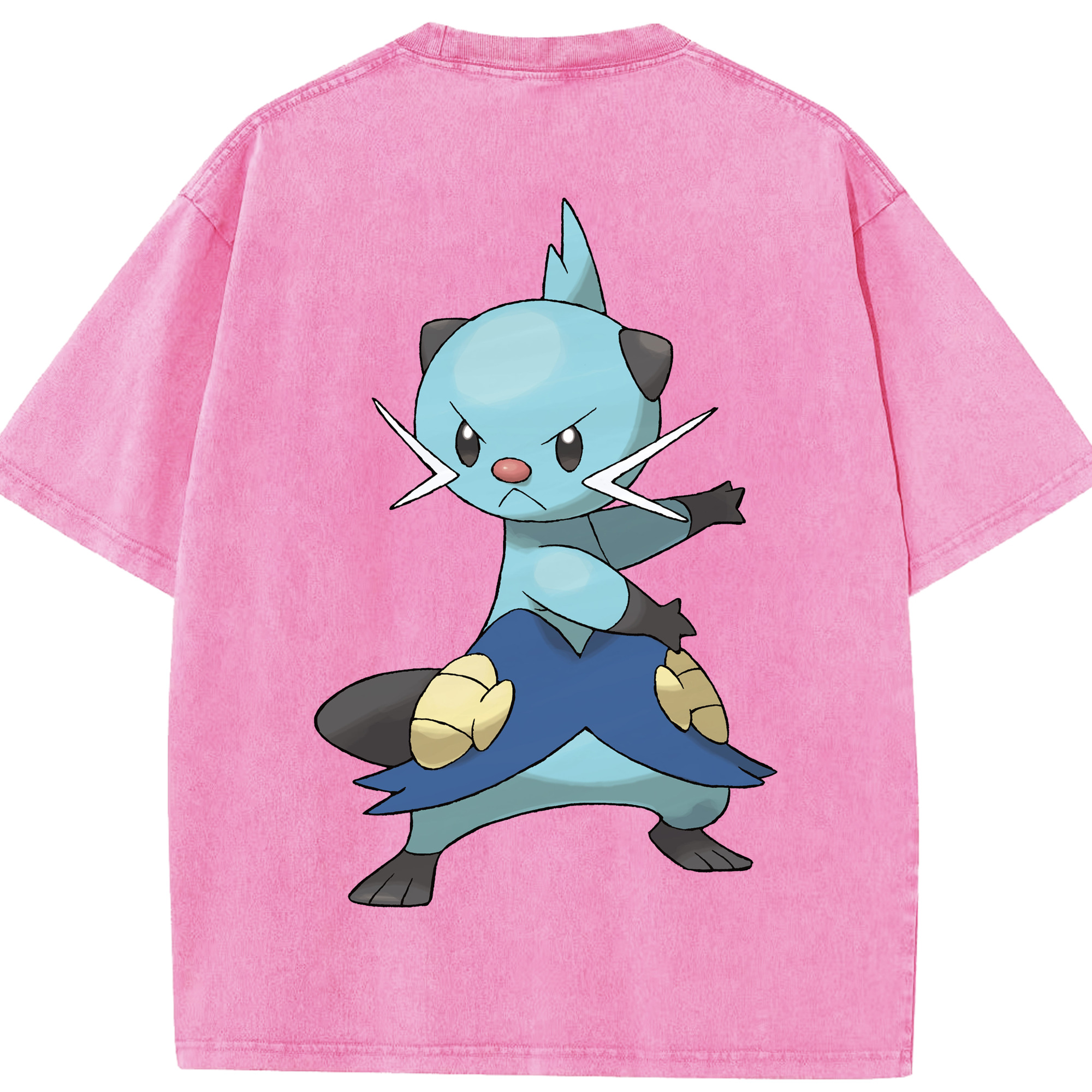 （画像用） ポケットモンスター Pokémon 綿100% ヴィンテージ風 半袖Tシャツ（背面プリント）